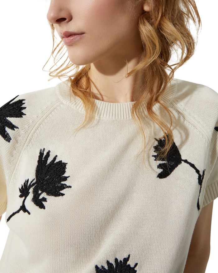 Embroidered Crewneck Sweater