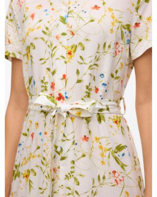 Short Sleeve Midi Shirt Dress