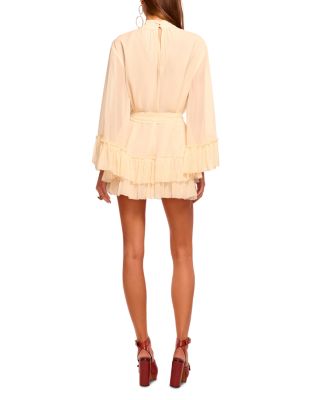 Claudia Ruffle Tie Waist Mini Dress