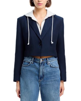 Drew Twofer Cropped Blazer