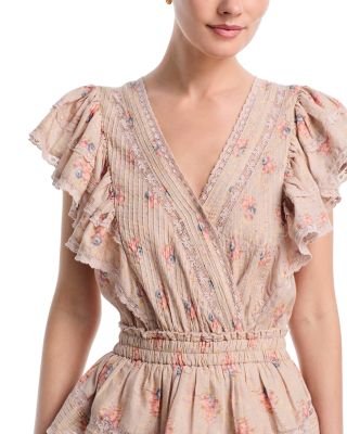 Gwen Lace Trim Mini Dress