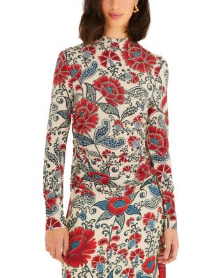 Francesca Sand Jersey Blouse 