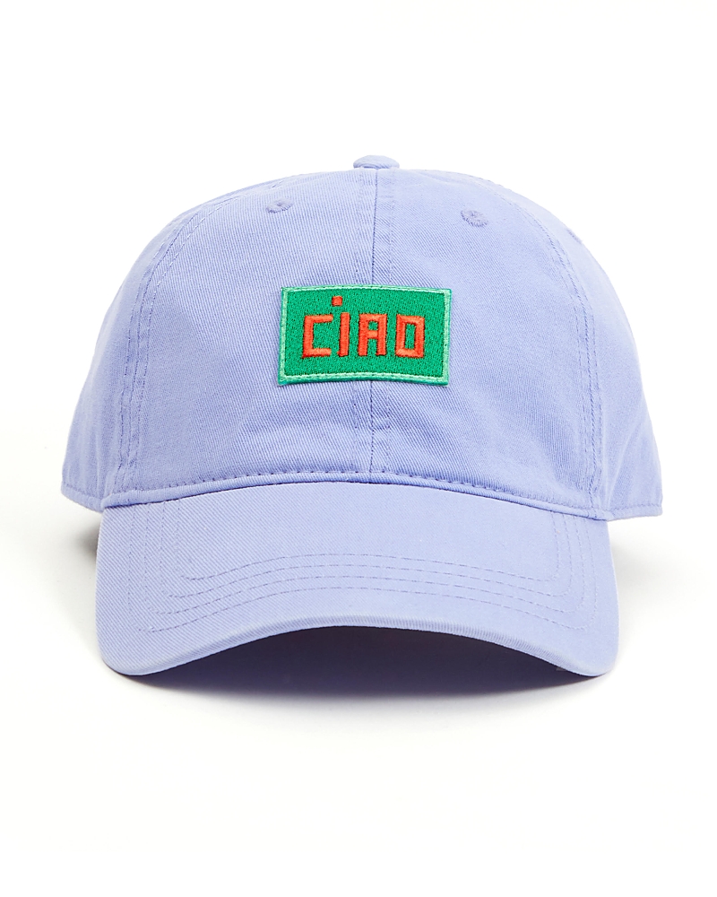 Clare V . Cotton Twill Baseball Cap In Blue
