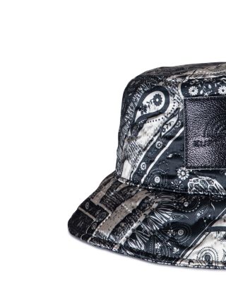 Bandana Print Quilted Bucket Hat