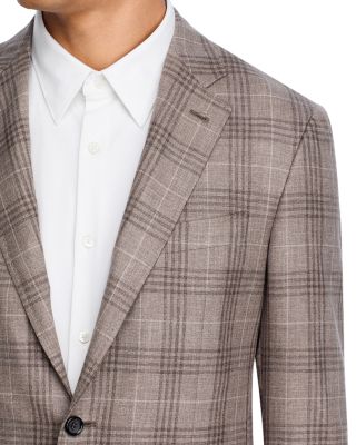 Kei Plaid Unstructured Trim Fit Sport Coat