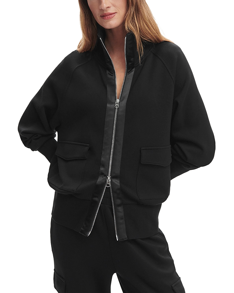 Varley Roxbury Zip-up Sweatshirt In Black