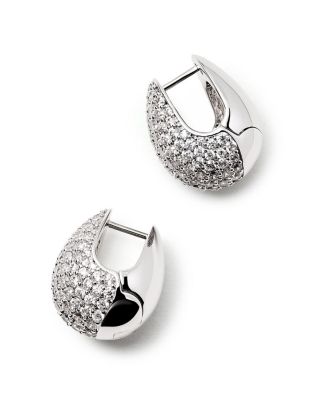 Brass and Cubic Zirconia Adler Silver Earrings