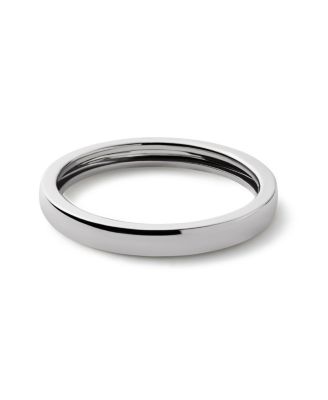 Solid White Gold Slim Eclipse Ring