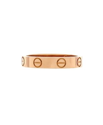  Love Wedding Band Ring 18K Rose Gold