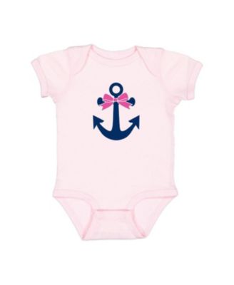 Sweet Wink - Girls' Anchor Bow Short Sleeve Bodysuit - Baby