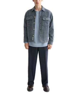 Structured Striped Overshirt