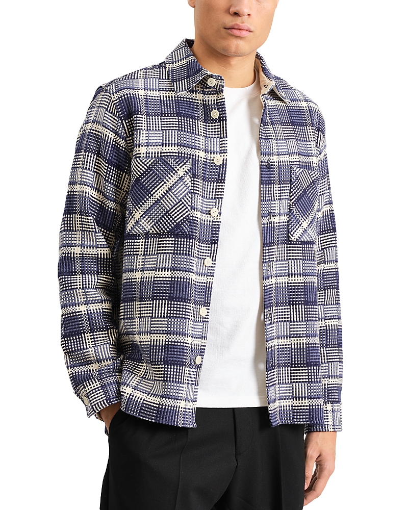 Wax London Whiting Overshirt In Multi