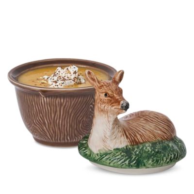 Forest Walk Deer Bowl with Lid