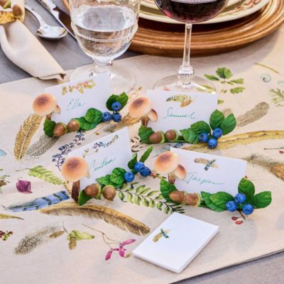 Forest Walk Mushroom & Acorn Place Card Holders, Set of 4