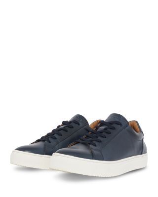 Men's White Leather Trainer Sneakers