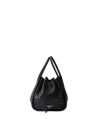 【関税&送料込】Prada Prada Darling Mini Bucket Bag In Suede Black Prada Darling leather mini bucket bag | PRADA