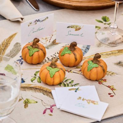 Forest Walk Pumpkin Place Card Holders, Set of 4