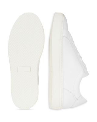 Men's White Leather Trainer Sneakers