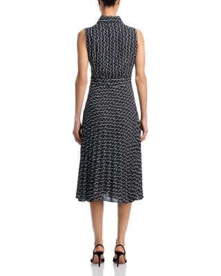 Button Front Midi Dress