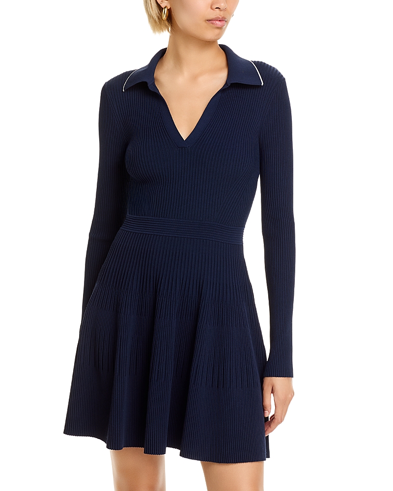 Simkhai Alcott Collared Dress In Blue