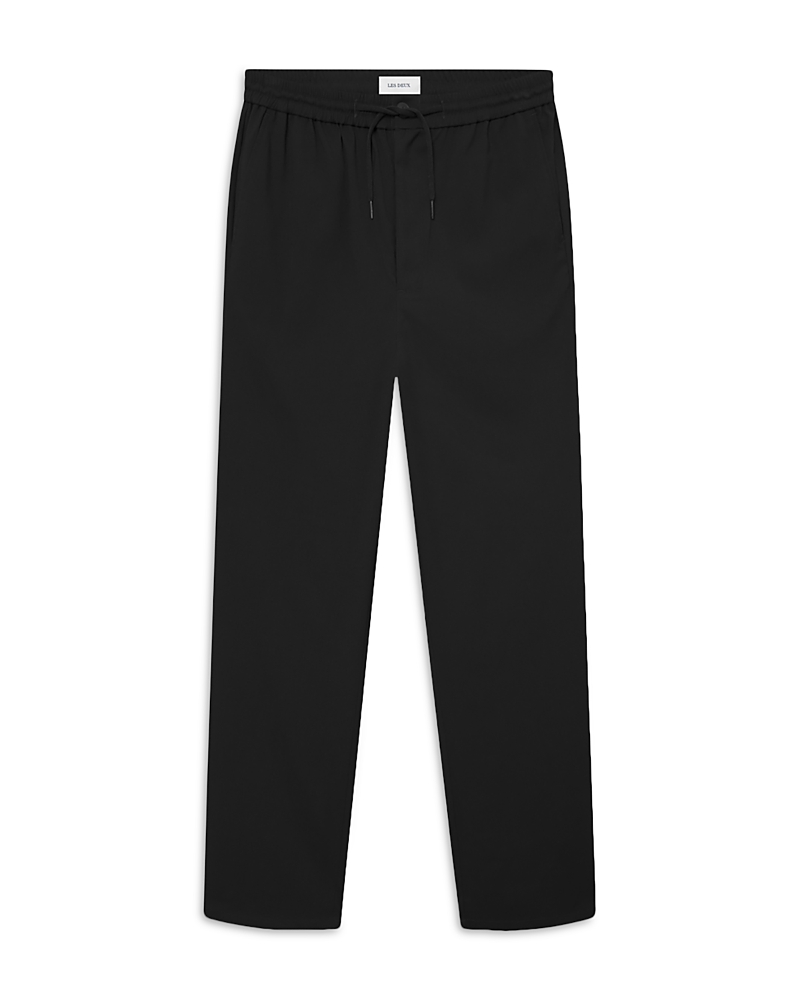Les Deux Como Tapered Drawstring Trousers In Black