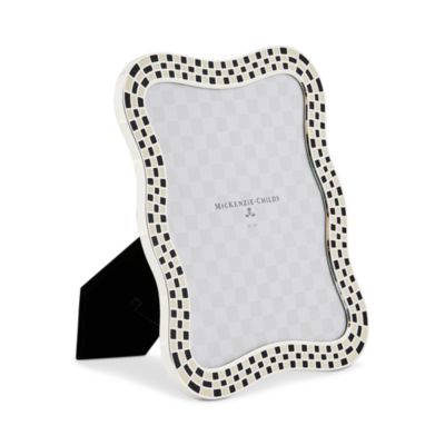 Wavy Check Silver Plated Frame, 8" x 10"