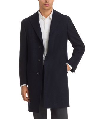Kei Wool & Silk Donegal Quilted Lining Top Coat