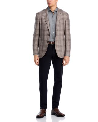 Tonal Herringbone Weave Sport Shirt