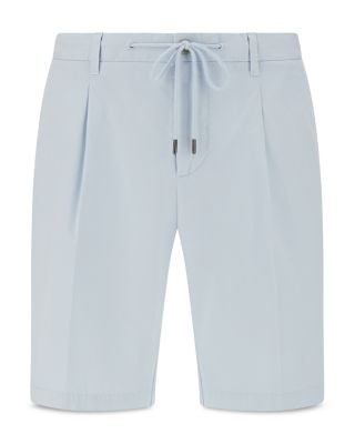 Cotton Stretch Drawstring Bermuda Shorts