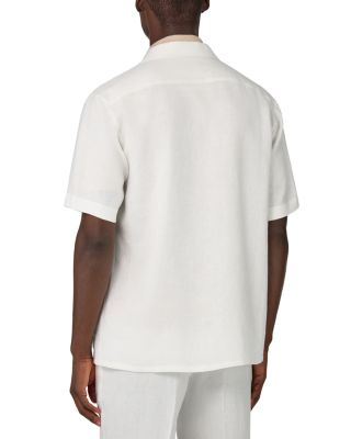 Linen Button Front Overshirt