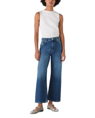 Ankle Straight Leg Jeans in Denim