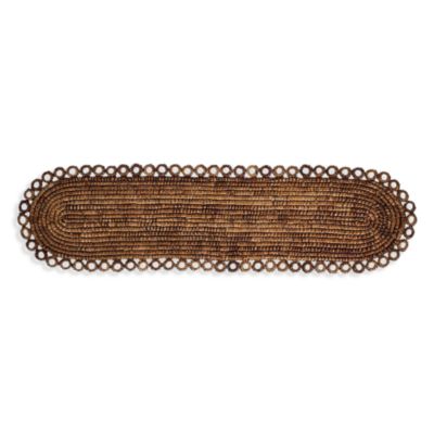 Rustic Ring Table Runner, Natural, 16" X 60"
