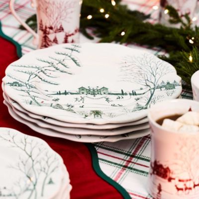 Country Estate Winter Frolic Dinner Plate, Evergreen