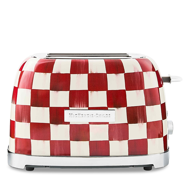 Mackenzie-childs Mocha Check 2 Slice Toaster In Multi
