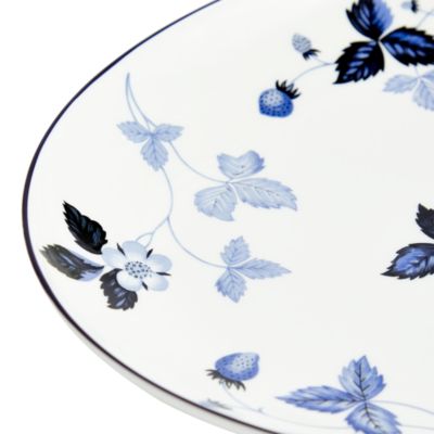 Wild Strawberry Inky Blue Oval Serving Plate
