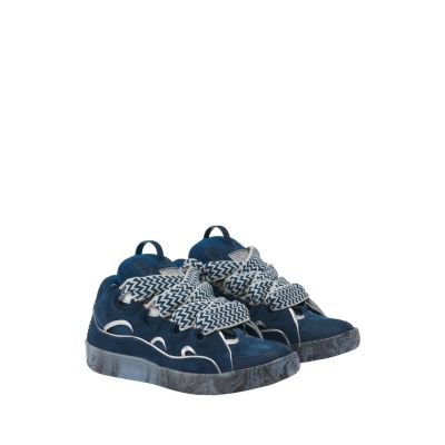 Lanvin - Unisex Leather Curb Sneakers with Marbled Sole