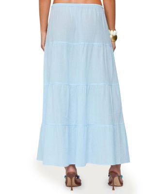 Kaila Cotton Tiered Maxi Skirt