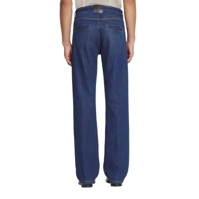 Straight Fit Denim Pants in Light Wash