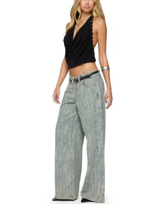 Irina Stud Cowl Neck Halter Top