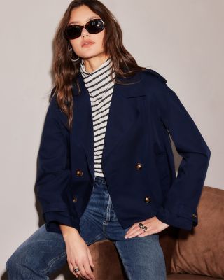 Chelsea Cropped Trench Coat 