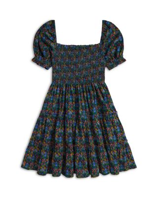 Ralph Lauren - Girls' Floral Smocked Cotton Jersey Dress - Big Kid, Little Kid