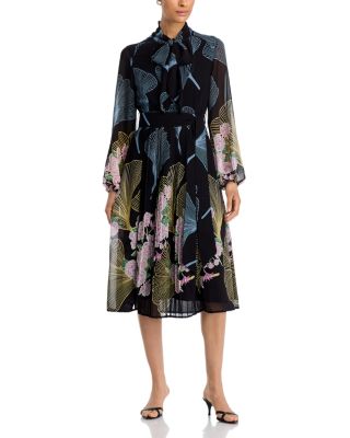 Oriental Print Dress