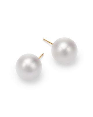 Akoya Pearl Stud Earrings in 14K Yellow Gold