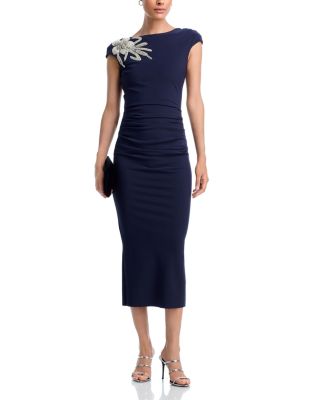 Hesup Embellished Cap Sleeve Dress