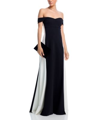 Two Tone Off The Shoulder Gown