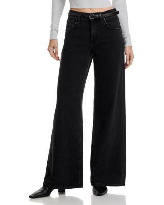 Atomic High Rise Wide Leg Jeans in Stone