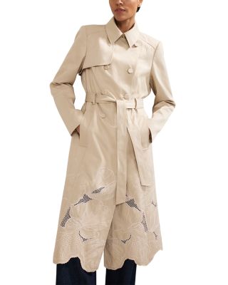 Elm Cutwork Trench Coat