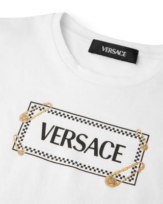 Unisex 90s Pinned Logo Print Tee - Baby, Little Kid