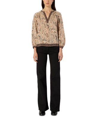 Amaya Paisley Print Top