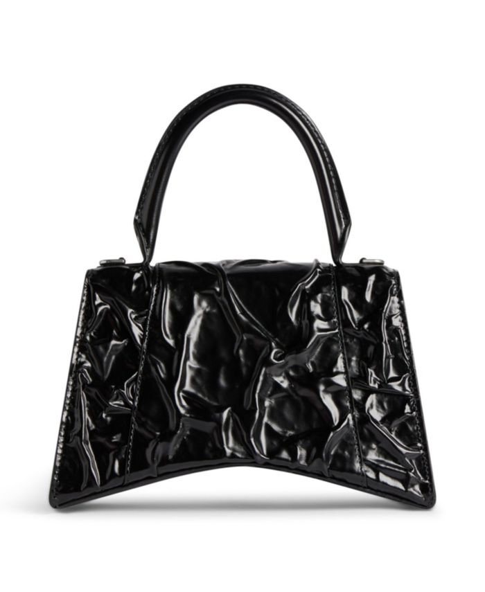Hourglass Handbag Crushed Effect